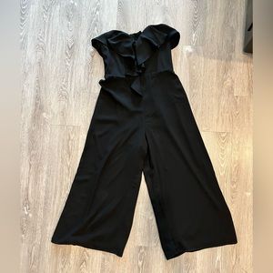 Black Strapless Jumpsuit